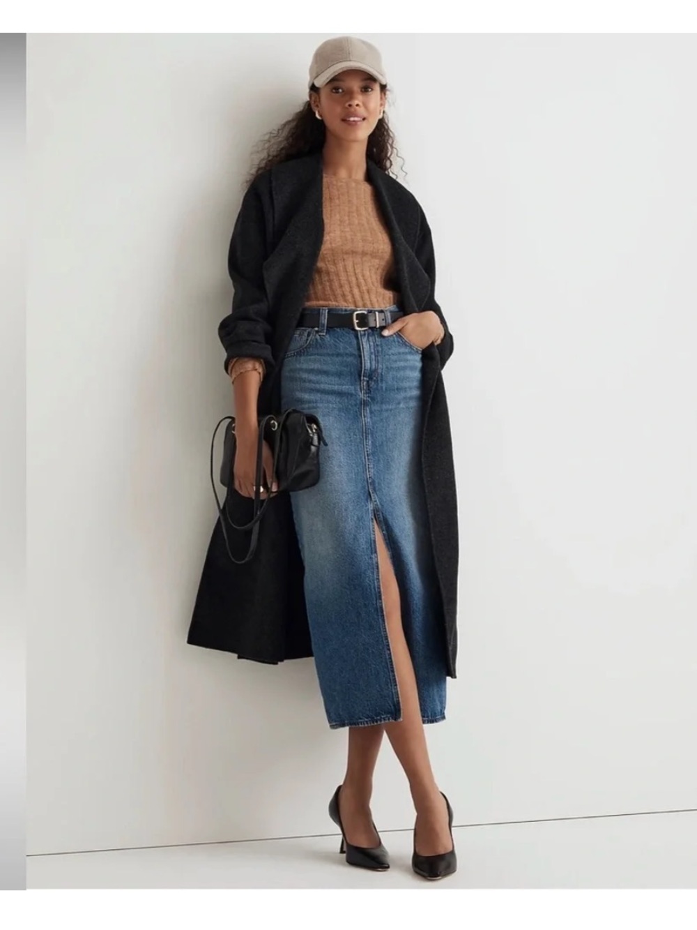 Madewell Denim Mid-Rise Maxi Skirt 27